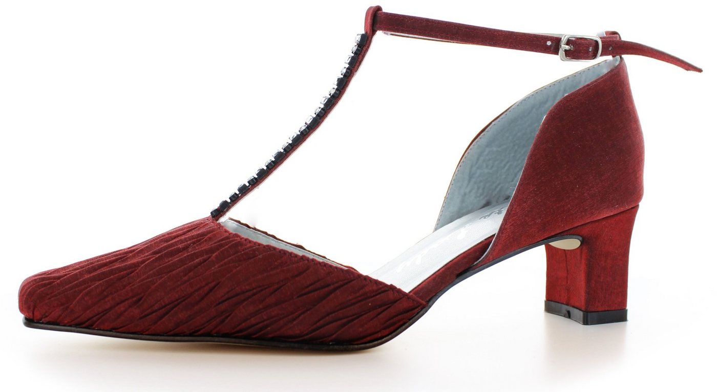 White Lady 249 Satin Pumps mit T-Steg T-Strap Pumps