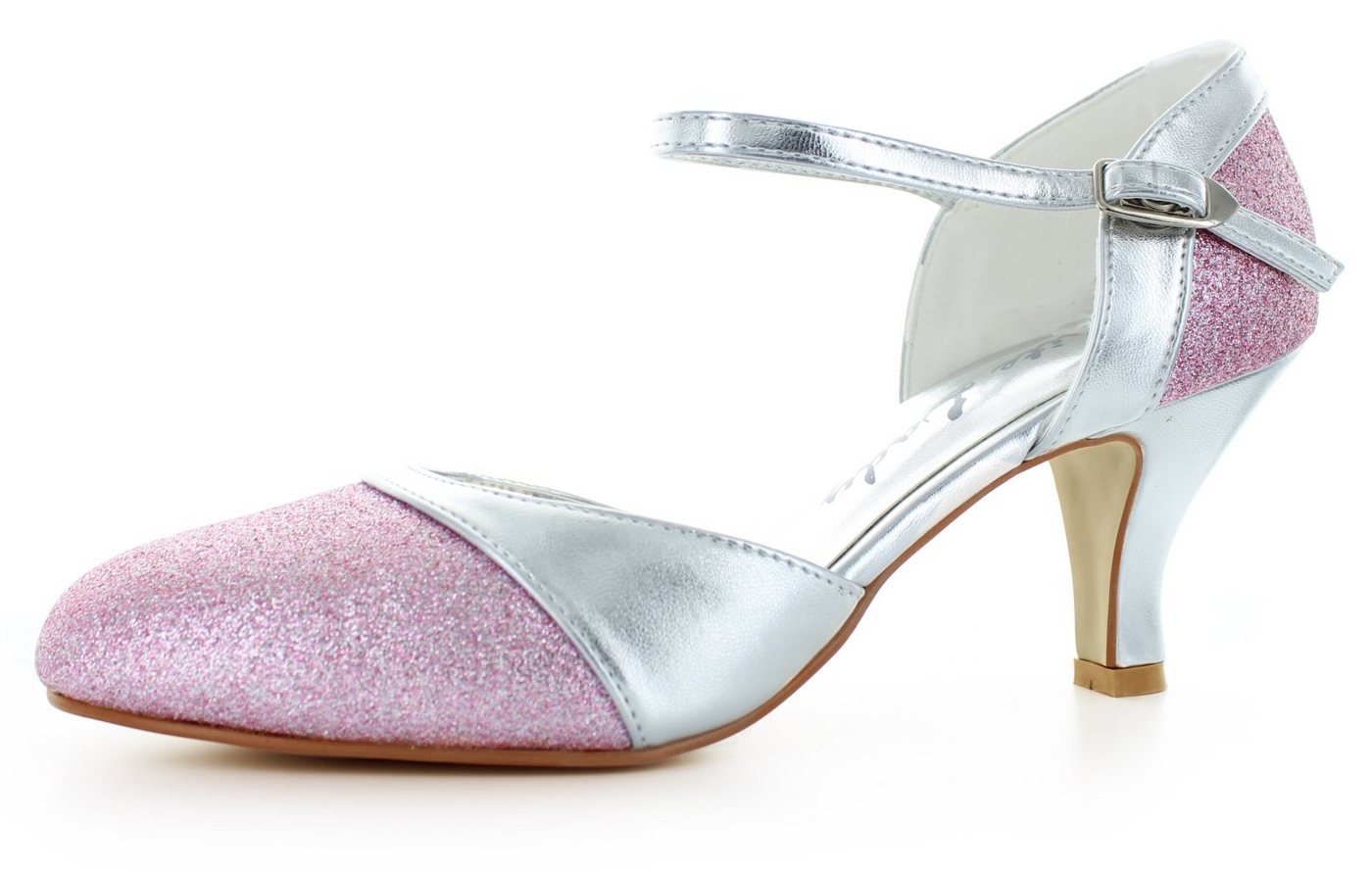 White Lady 701 bequeme Glitter Slingpumps Slingpumps