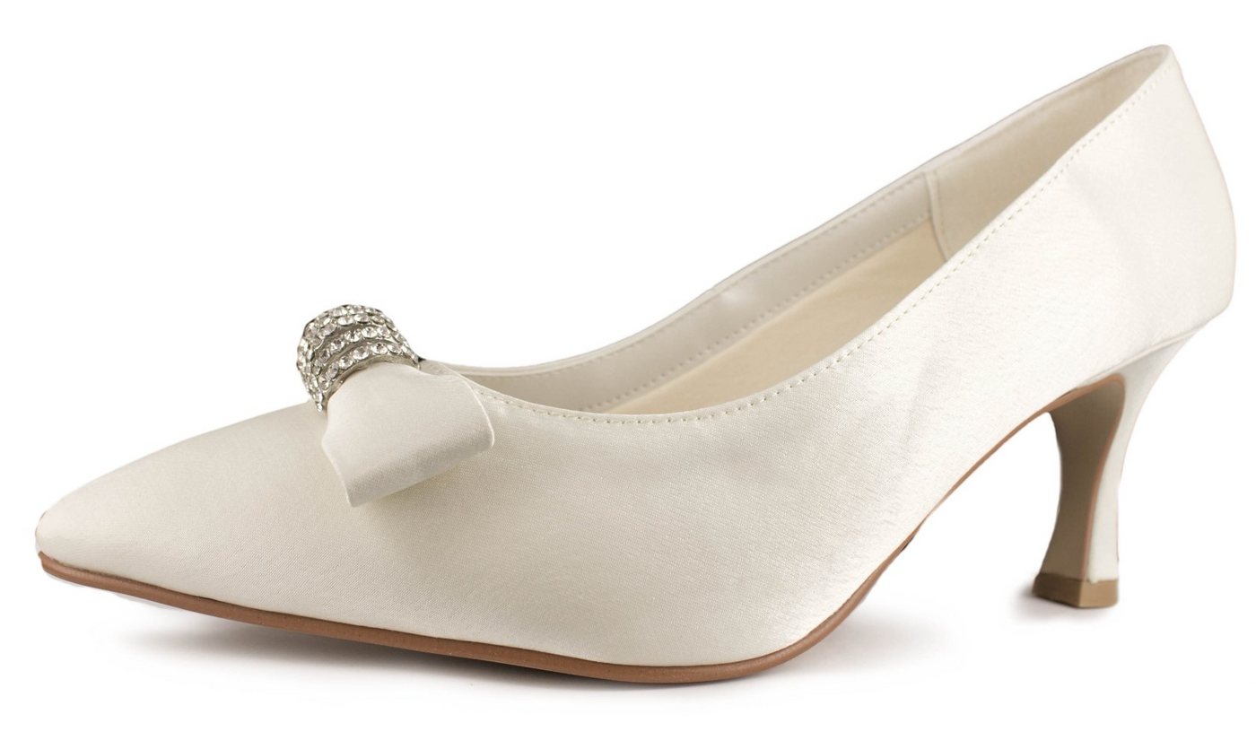 White Lady 705 Vintage Satin-Pumps Pumps (weiß)