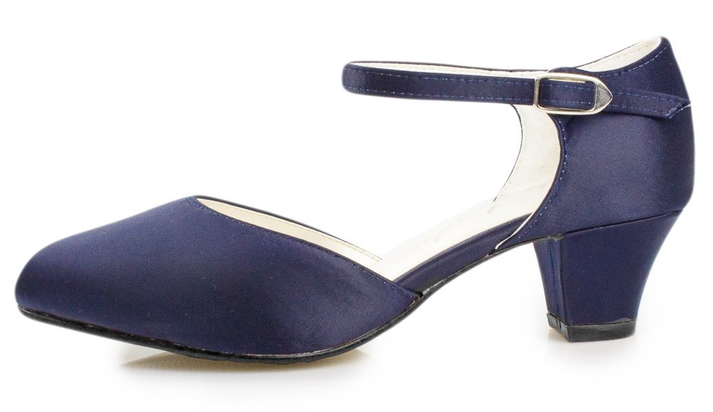 White Lady 850 Satin - weite Pumps Slingpumps