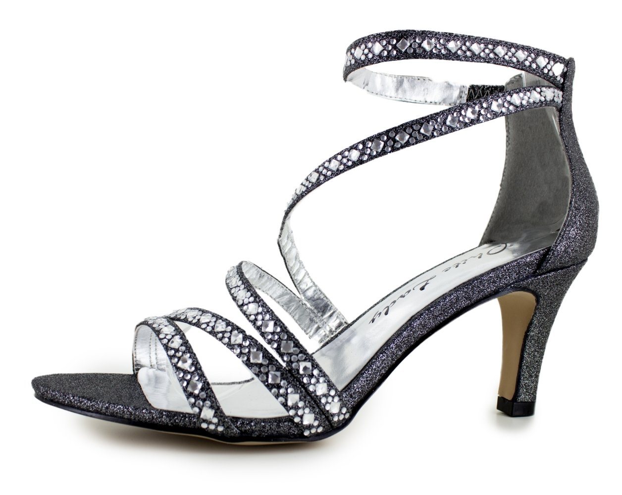 White Lady 865 Glitter Absatzsandalen Sandalette