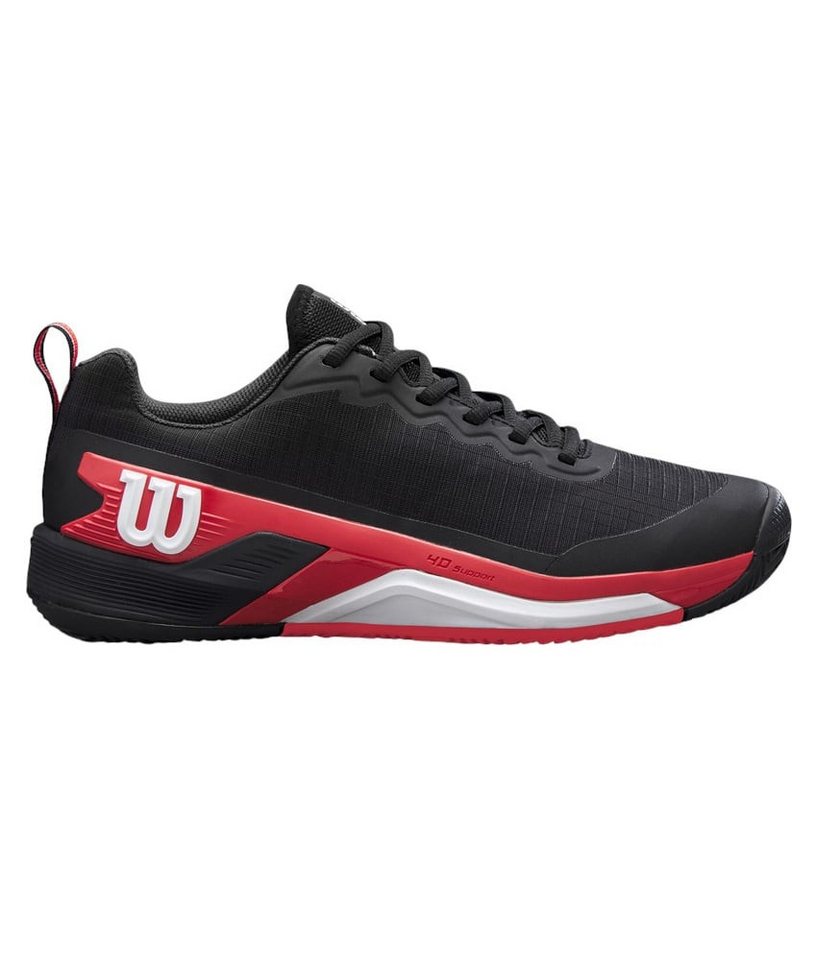 Wilson Rush Pro 4.5 Clay/Sandplatz 2025 schwarz/rot Herren Tennisschuh