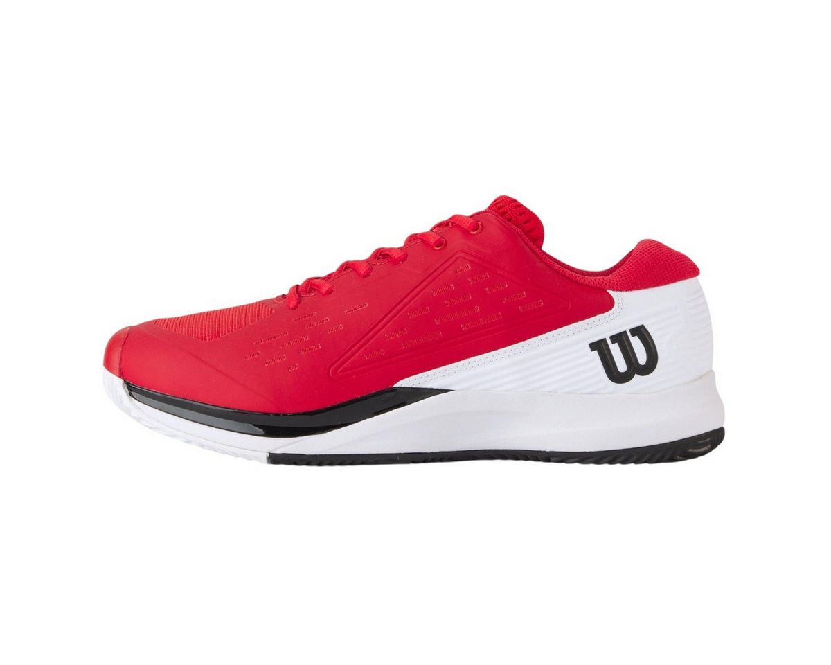 Wilson Rush Pro Ace Clay/Sandplatz (Stabilität, 2E/weit) 2025 rot/weiss Tennisschuh