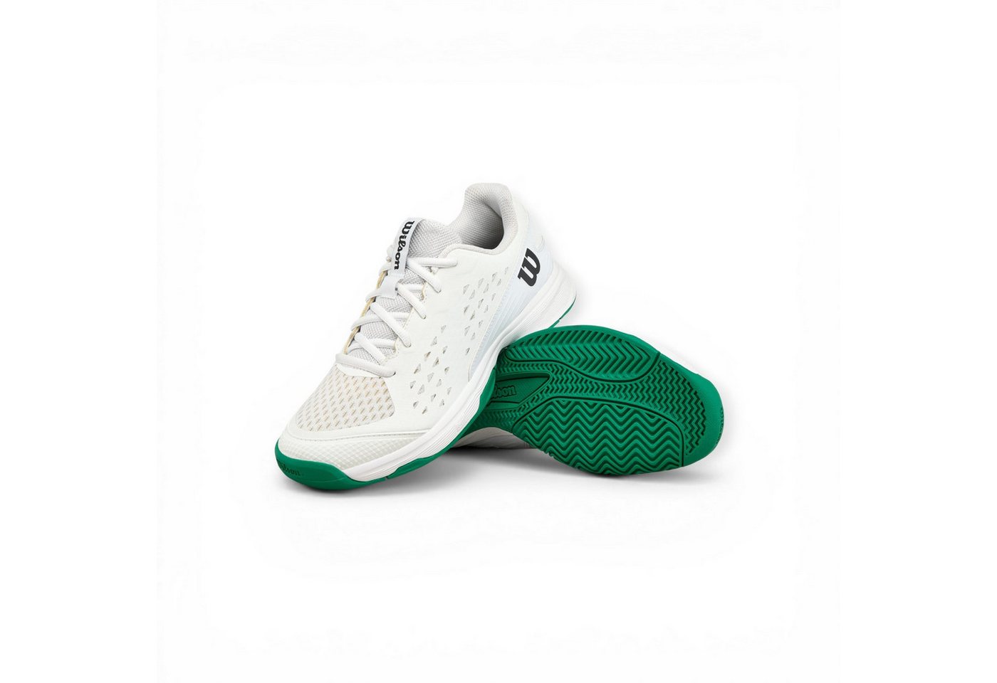 Wilson Rush Pro L Allcourt 2026 weiss/grün Kinder Tennisschuh