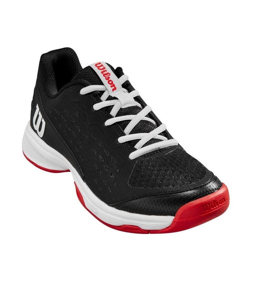 Wilson Rush Pro L Allcourt schwarz/rot Kinder Tennisschuh