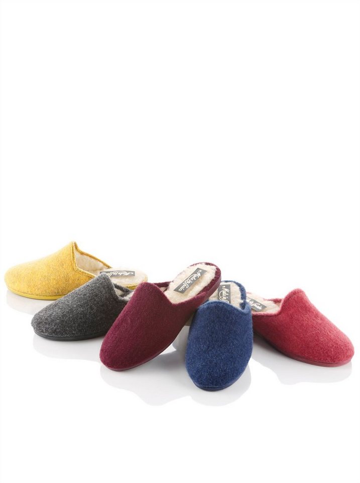 Witt Pantoffel Hausschuh (2-tlg) (beige/bunt/gelb)