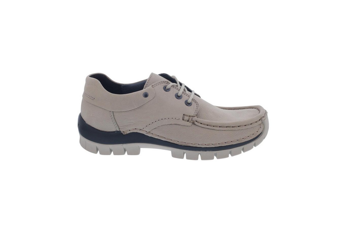 Wolky Fly Winter Halbschuh, Antique nubuck Leather, Safari (beige), 04 Schnürschuh