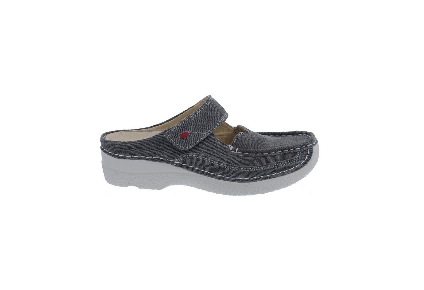 Wolky Roll-Slipper, Clog, Jeans suede, Grey summer, 0622793-270 Clog