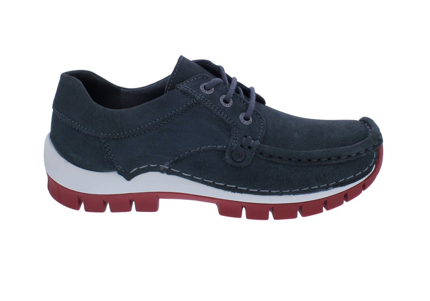 Wolky Seamy Fly Halbschuh 0473411-210, Antique Nubuck Leather, Anthrac Schnürschuh