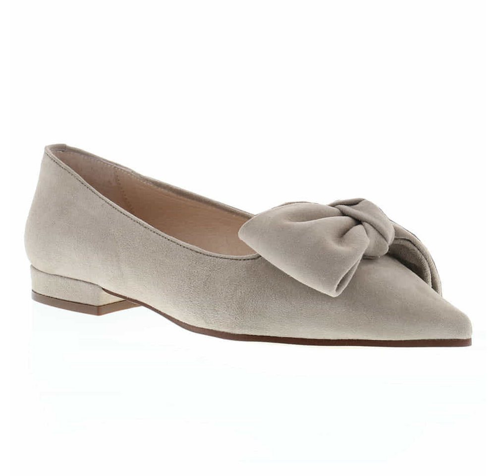XAVER LUIS Schuhmanufaktur Ballerinas Cocos mit Schleife corda beige Ballerina