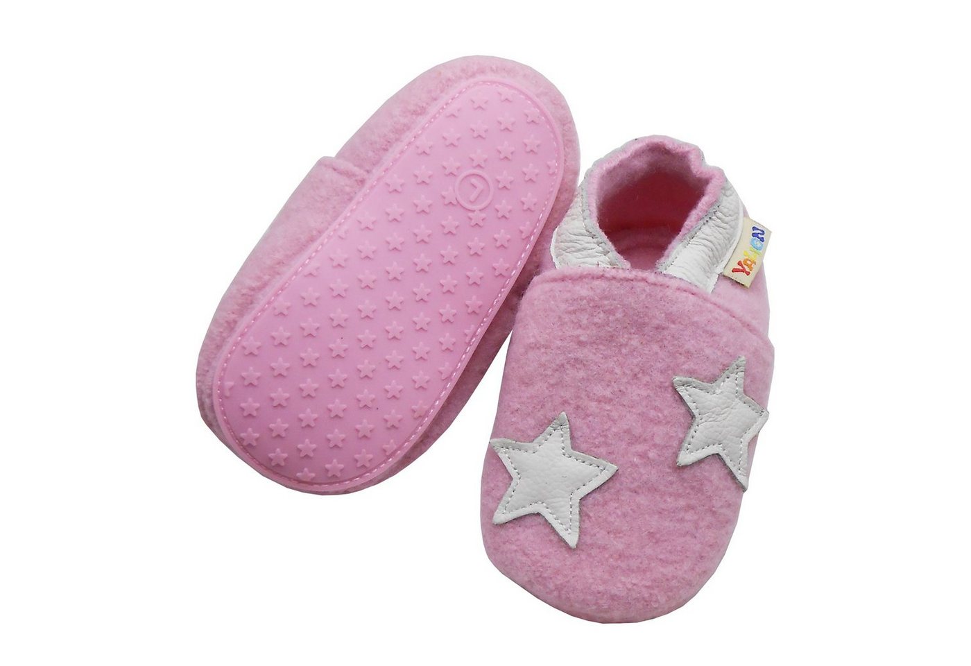 Yalion Krabbelschuh Filz Hausschuhe aus 100% Schafwolle Hausschuh