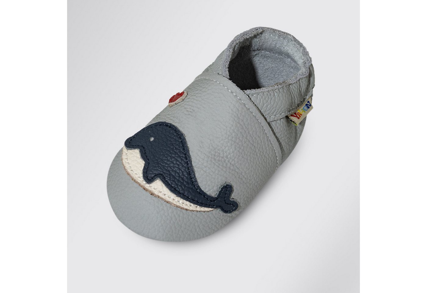 Yalion Weiche Leder Lauflernschuhe Hausschuhe Lederpuschen Krabbelschuh