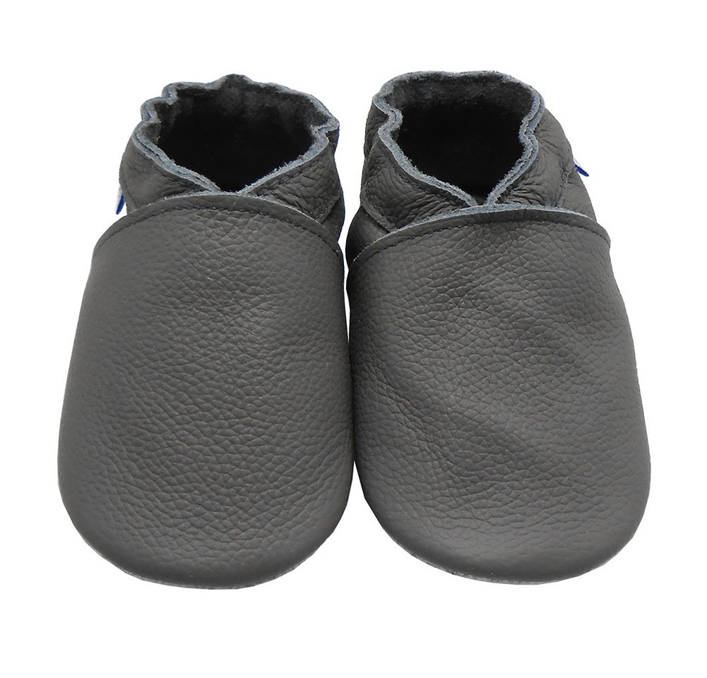 Yihakids Baby Lauflernschuhe – Weiche Lederpuschen, Rutschfest Krabbelschuh