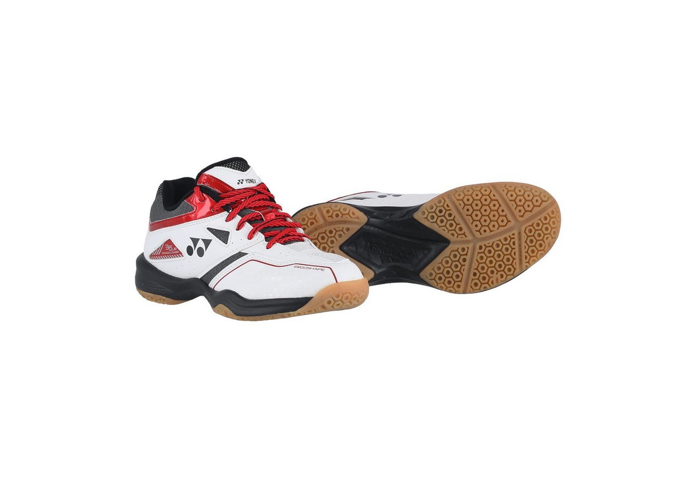 Yonex Power Cushion 36 weiss/rot Kinder Badmintonschuh