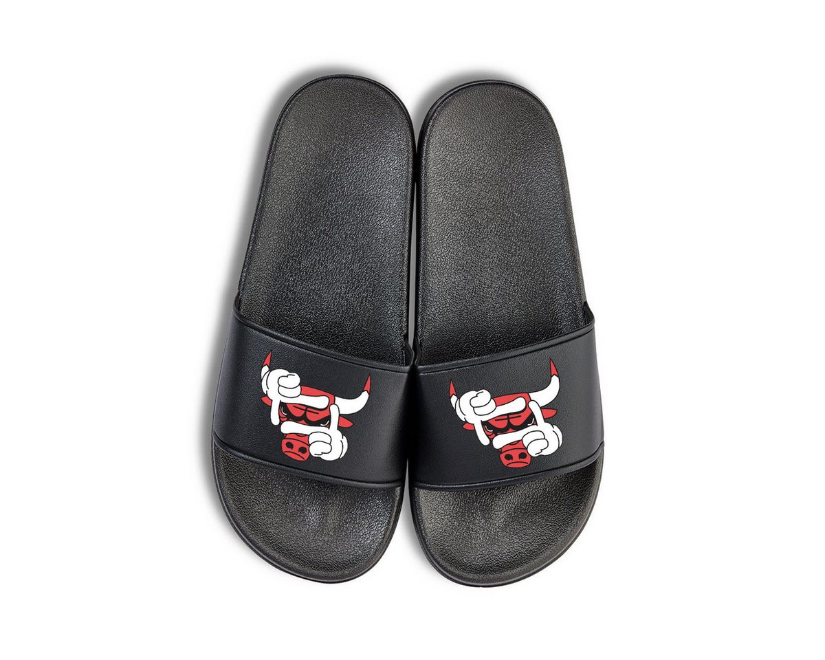 Youth Designz Bulls Unisex Badelatschen Flip Flops Badeschuh mit lustigen Logo für Herren & Damen