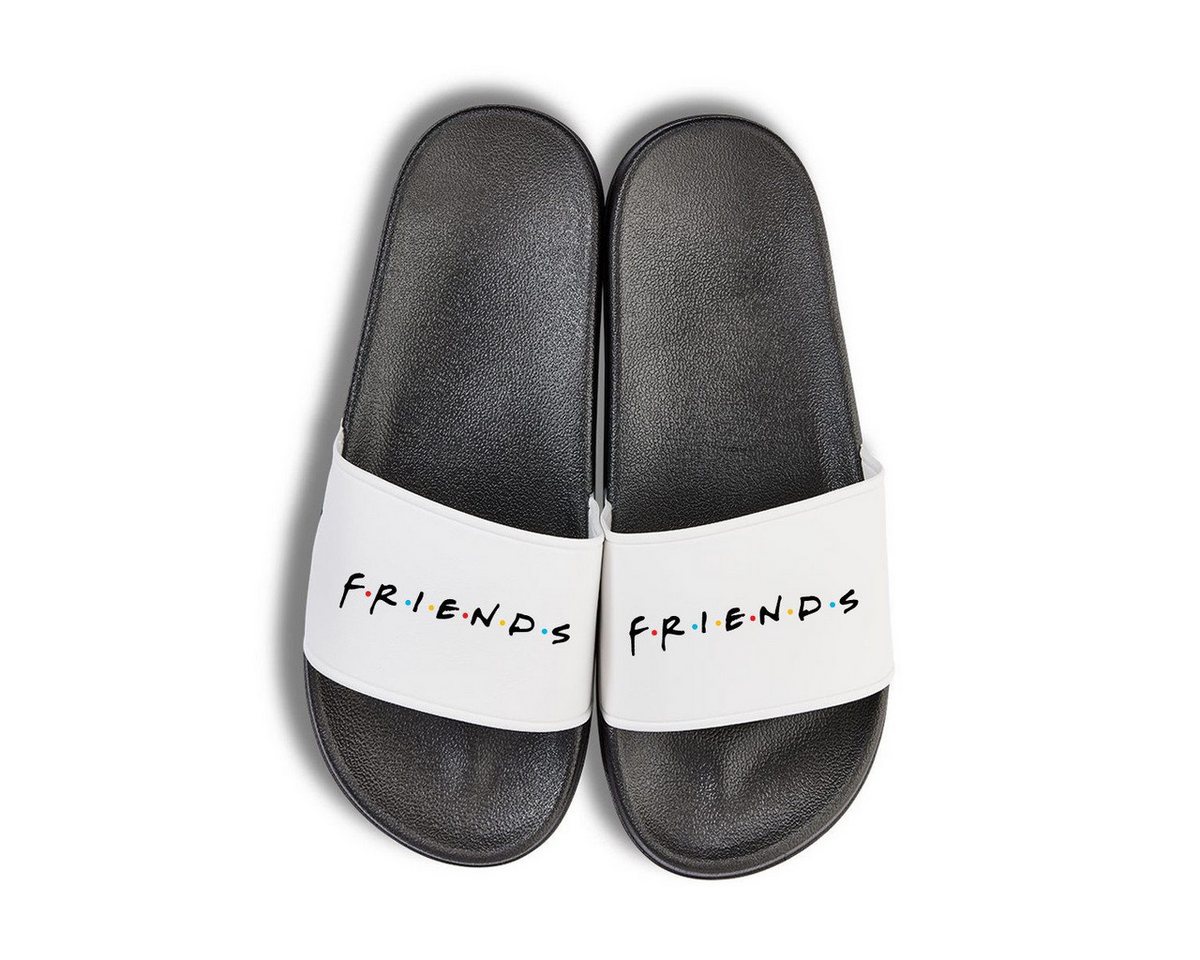 Youth Designz Friends Unisex Badelatschen Flip Flops Badeschuh mit lustigen Logo für Damen und Herren