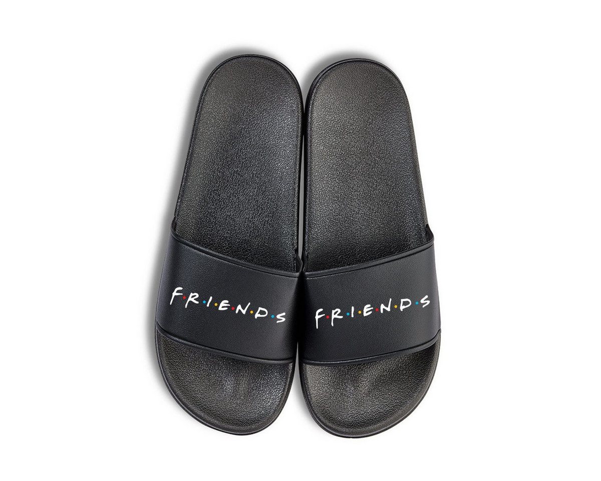 Youth Designz Friends Unisex Badelatschen Flip Flops Badeschuh mit lustigen Logo für Damen und Herren