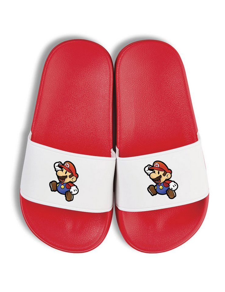 Youth Designz Mario Kinder Badelatschen Flip Flops Badeschuh mit lustigen Print für Jungen und Mädchen