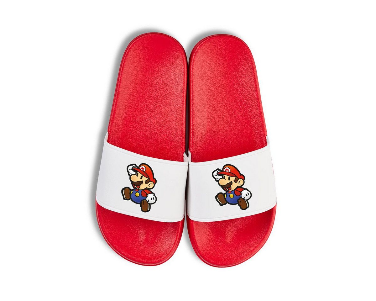 Youth Designz Mario Unisex Badelatschen Flip Flops Badeschuh mit lustigen Aufdruck für Damen und Herren
