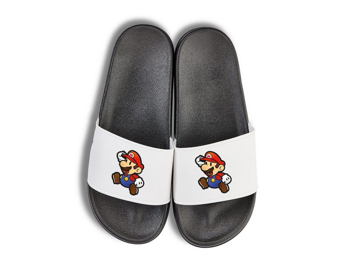Youth Designz Mario Unisex Badelatschen Flip Flops Badeschuh mit lustigen Aufdruck für Damen und Herren
