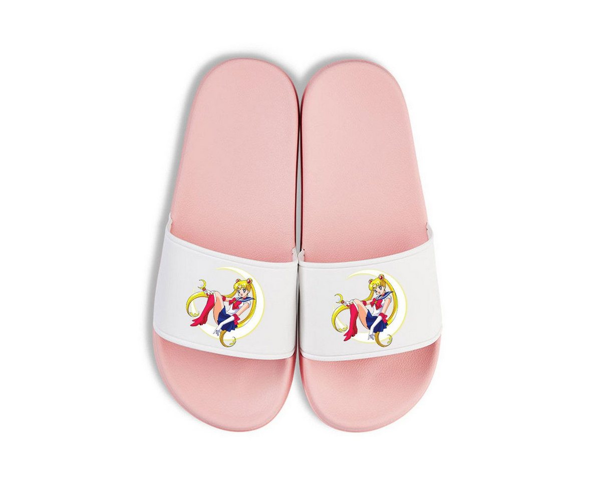 Youth Designz Sailor Moon Damen Badelatschen Flip Flops Frauen Geschenk Badeschuh mit Manga Anime Print