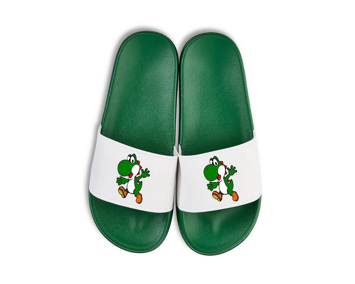 Youth Designz Yoshi Unisex Badelatschen Flip Flops Badeschuh mit lustigen Fun-Print für Damen und Herren