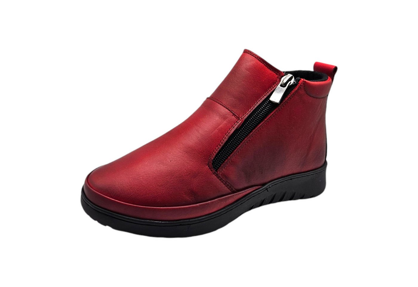 Yu&Luk Winterstiefelette Stiefelette Stiefelette, Schlupfboots, Winterboots, mit Zierreißverschluss außen