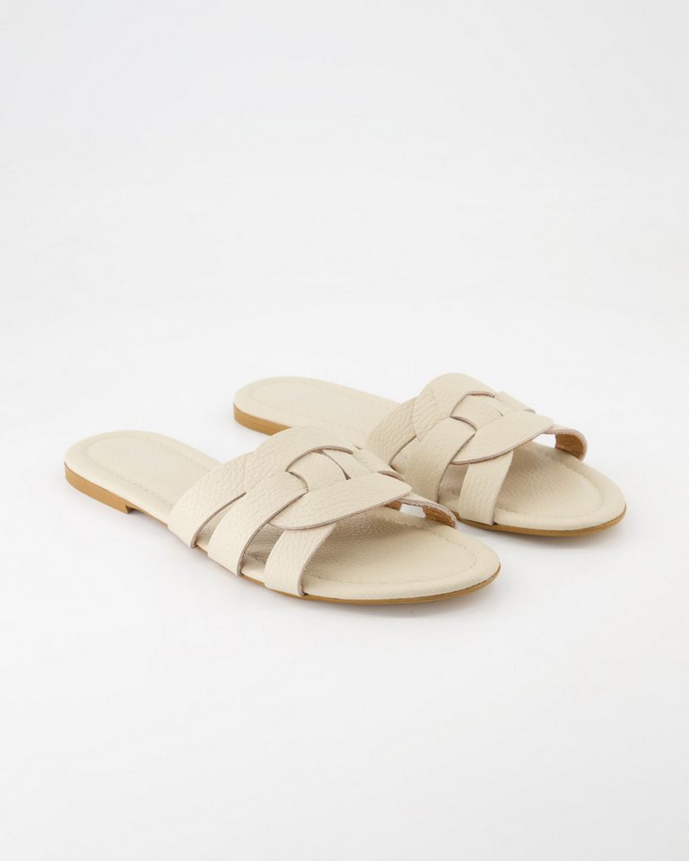 ZAHIRA 13151 Pantolette Obermaterial: Leder (beige/braun)