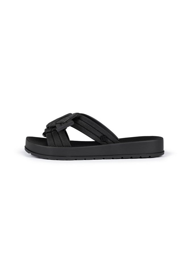Zaxy URBANA SLIDE AD - Badelatschen / Slides Pantolette Slides mit auffälliger Applikation (schwarz)