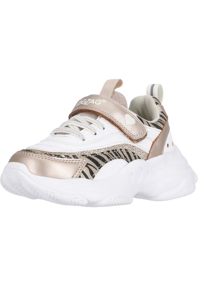 ZIGZAG Fialey Sneaker mit praktischem Klettverschluss (weiß/gold)