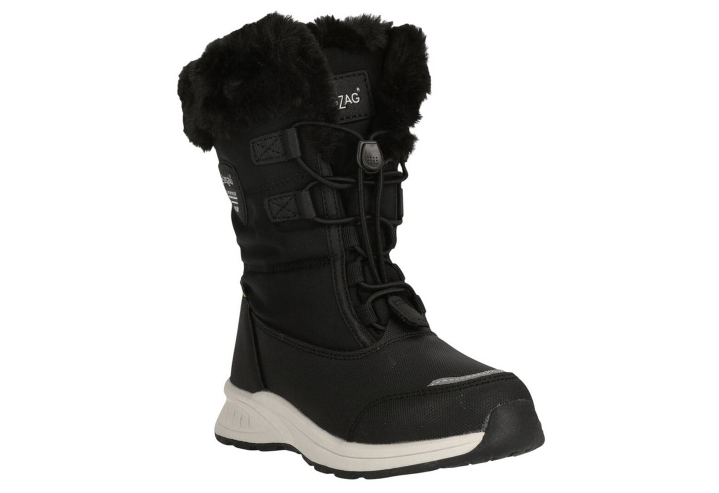 ZIGZAG Wesend Boot WP (wasserdicht, warm, gefüttert) schwarz Mädchen Winterstiefel