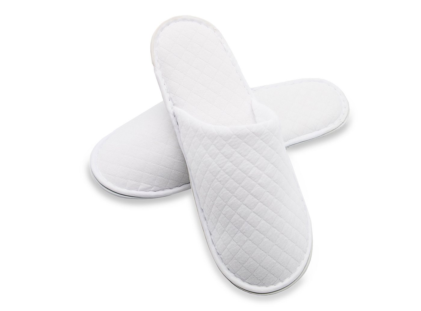 ZOLLNER Pantoffel (10-tlg) 100% Polyester (weiß)