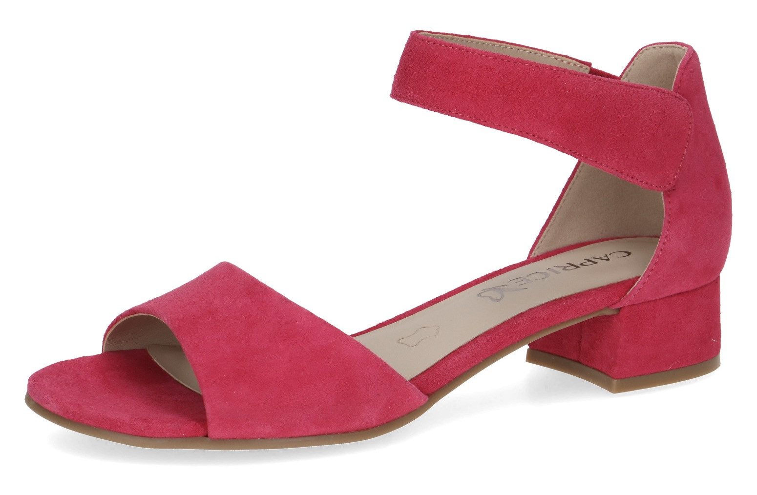 Caprice Sandalette, Blockabsatz, Sommerschuh, Sandale mit (rosa)
