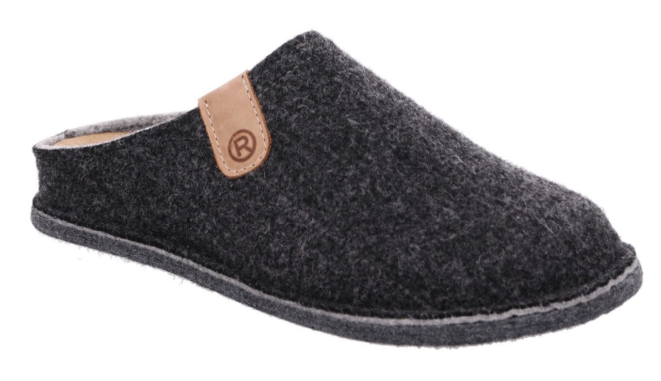 Rohde LUCCA Pantoffel Clog, Hausschuh, Homeslipper (grau)