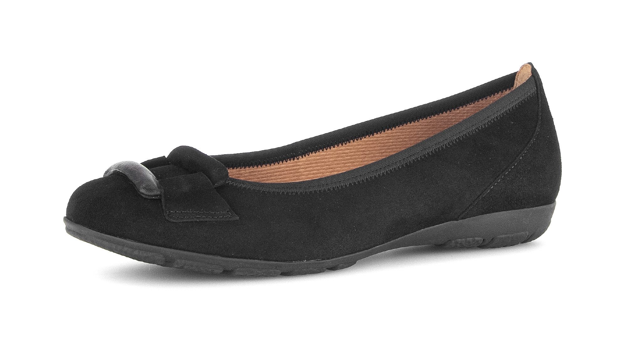 Gabor Ballerina, Businessschuh, Schlupfschuh mit Hovercraft-Luftkammern (schwarz)
