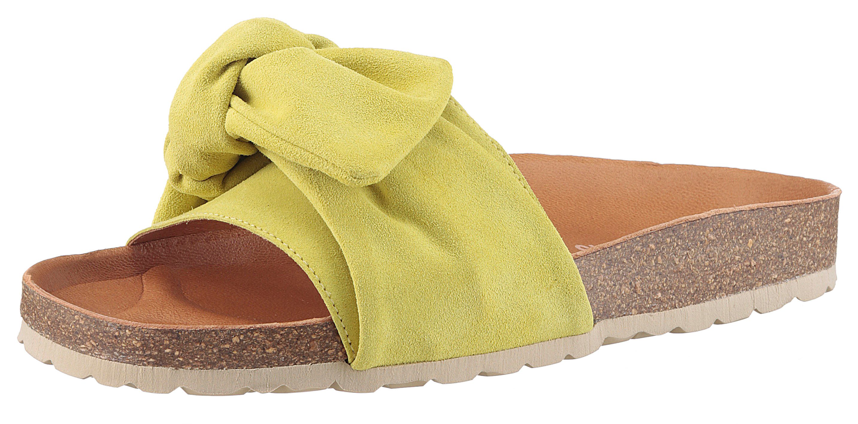 VERBENAS Roxy Roda Pantolette, Sommerschuh, Schlappen, (gelb)