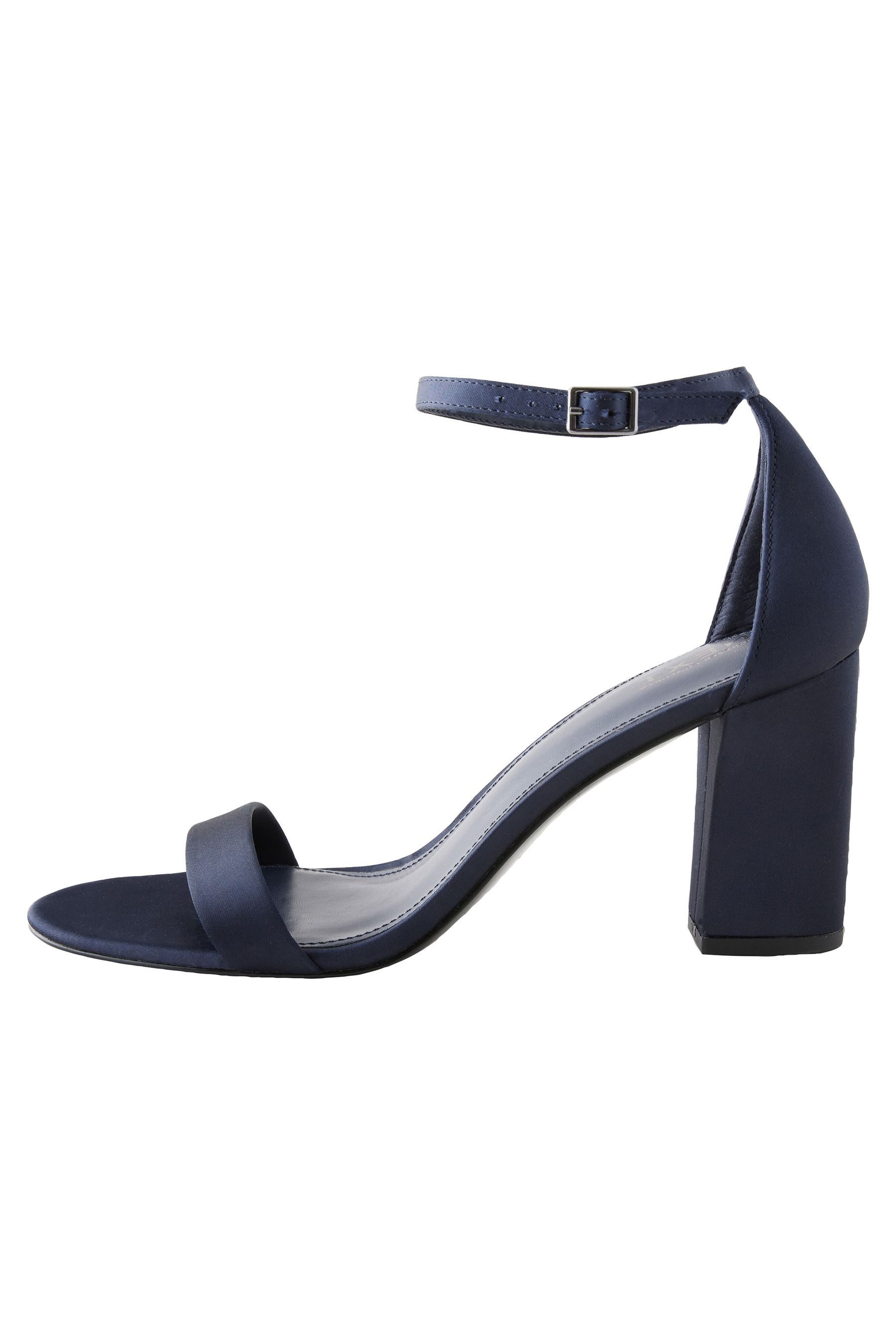 Next Sandalette mit Blockabsatz High-Heel-Sandalette (1-tlg) (blau)