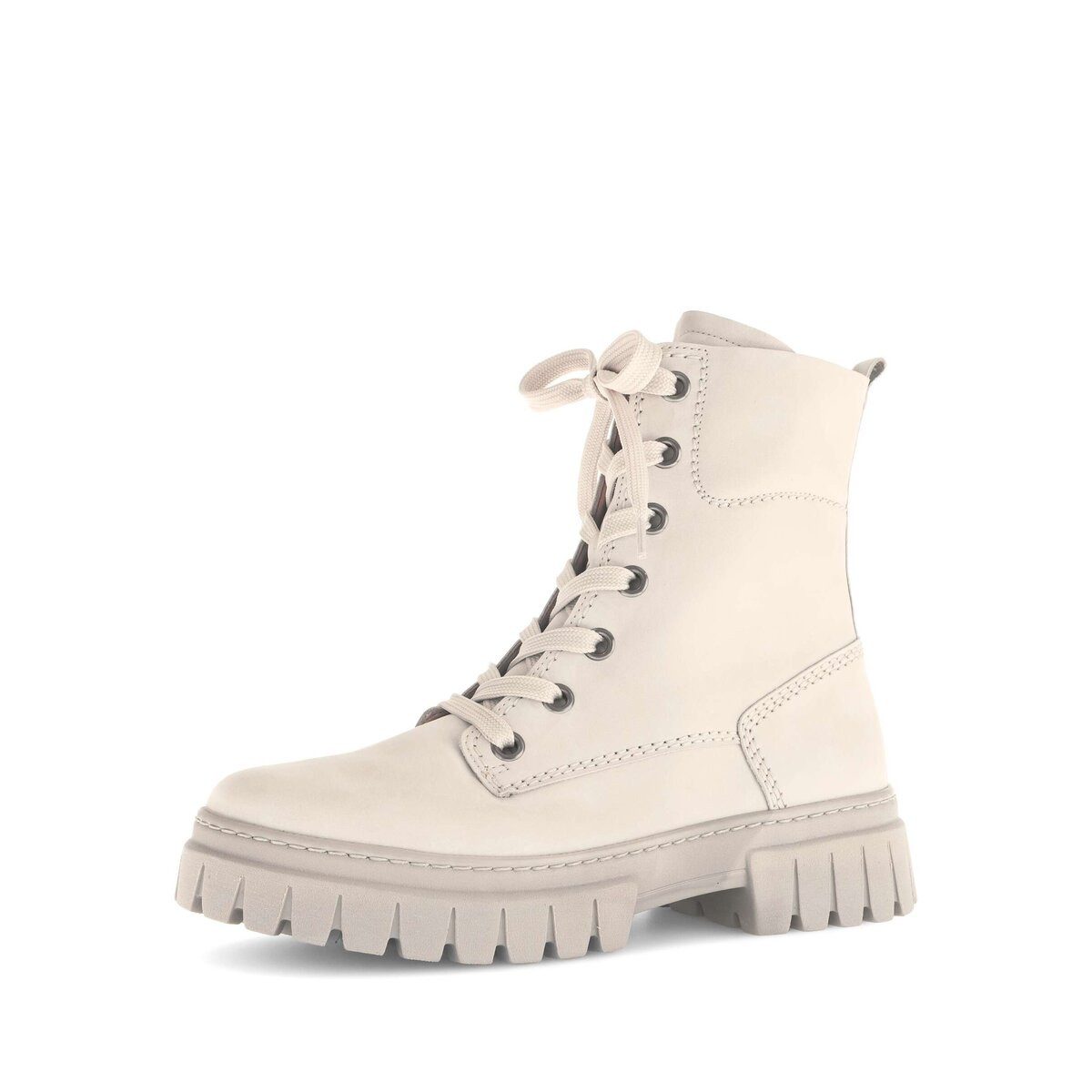 Gabor Schnürstiefelette Glattleder Schnürstiefelette (weiß)