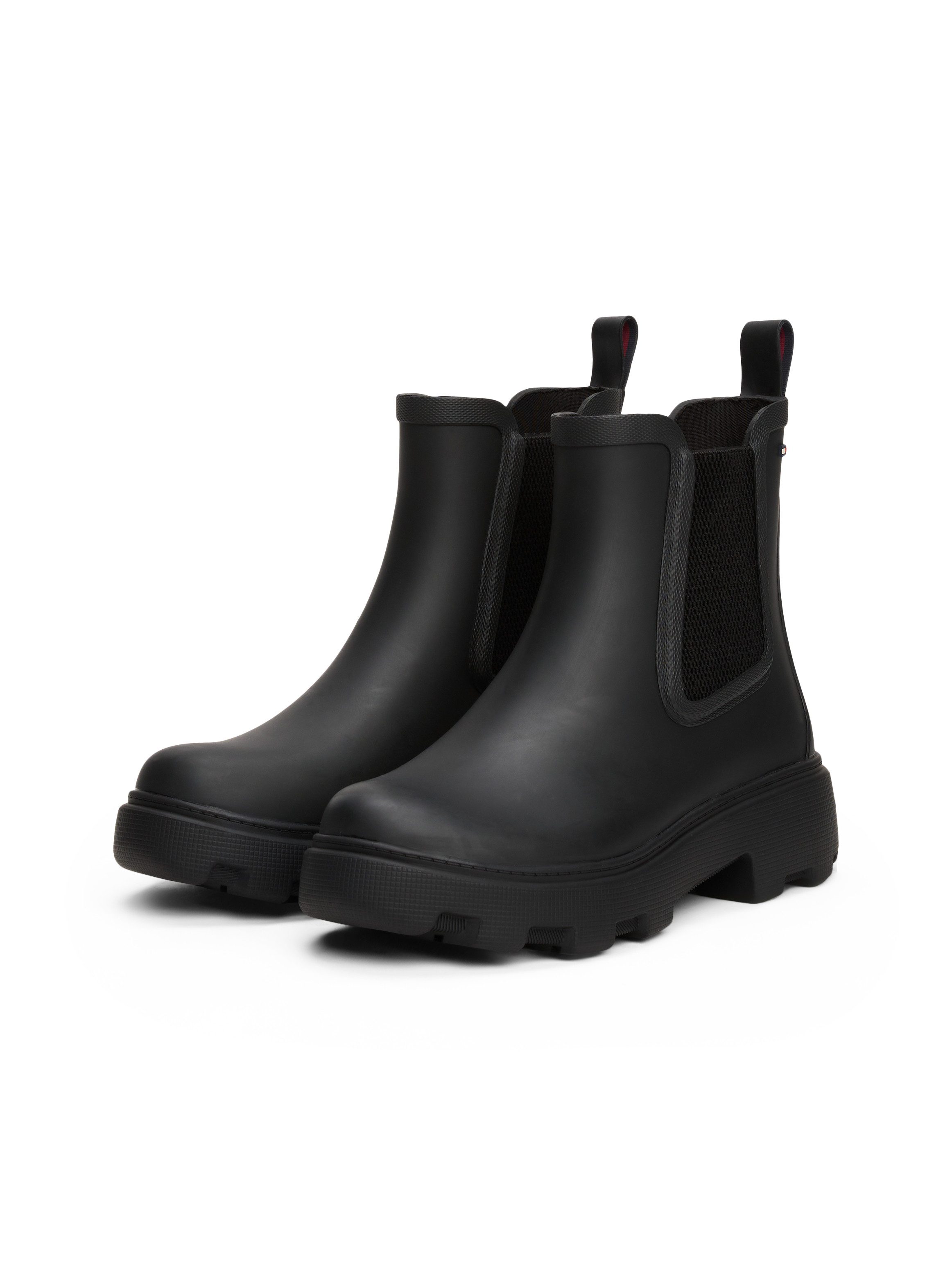 Tommy Hilfiger RUBBER FLAG CLEATED RAINBOOT (schwarz)