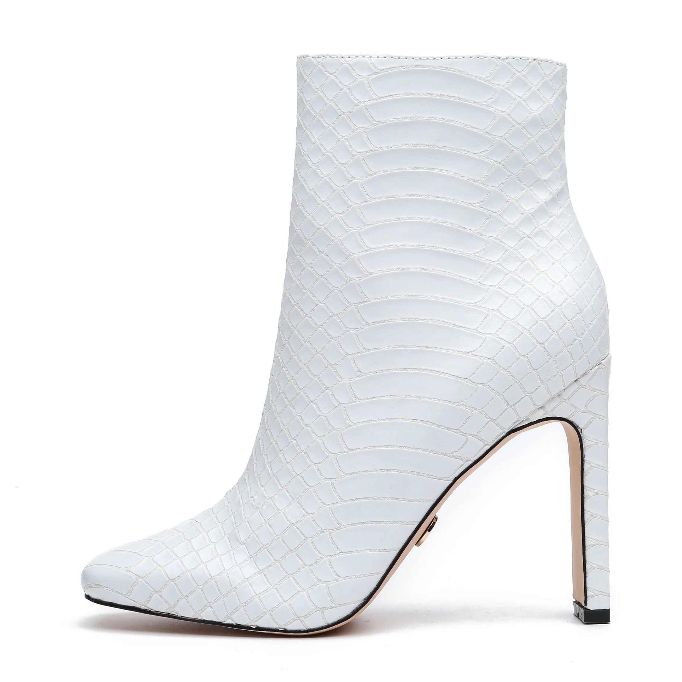 Giaro DUKE High-Heel-Stiefelette 10 cm Absatzhöhe, (weiß)