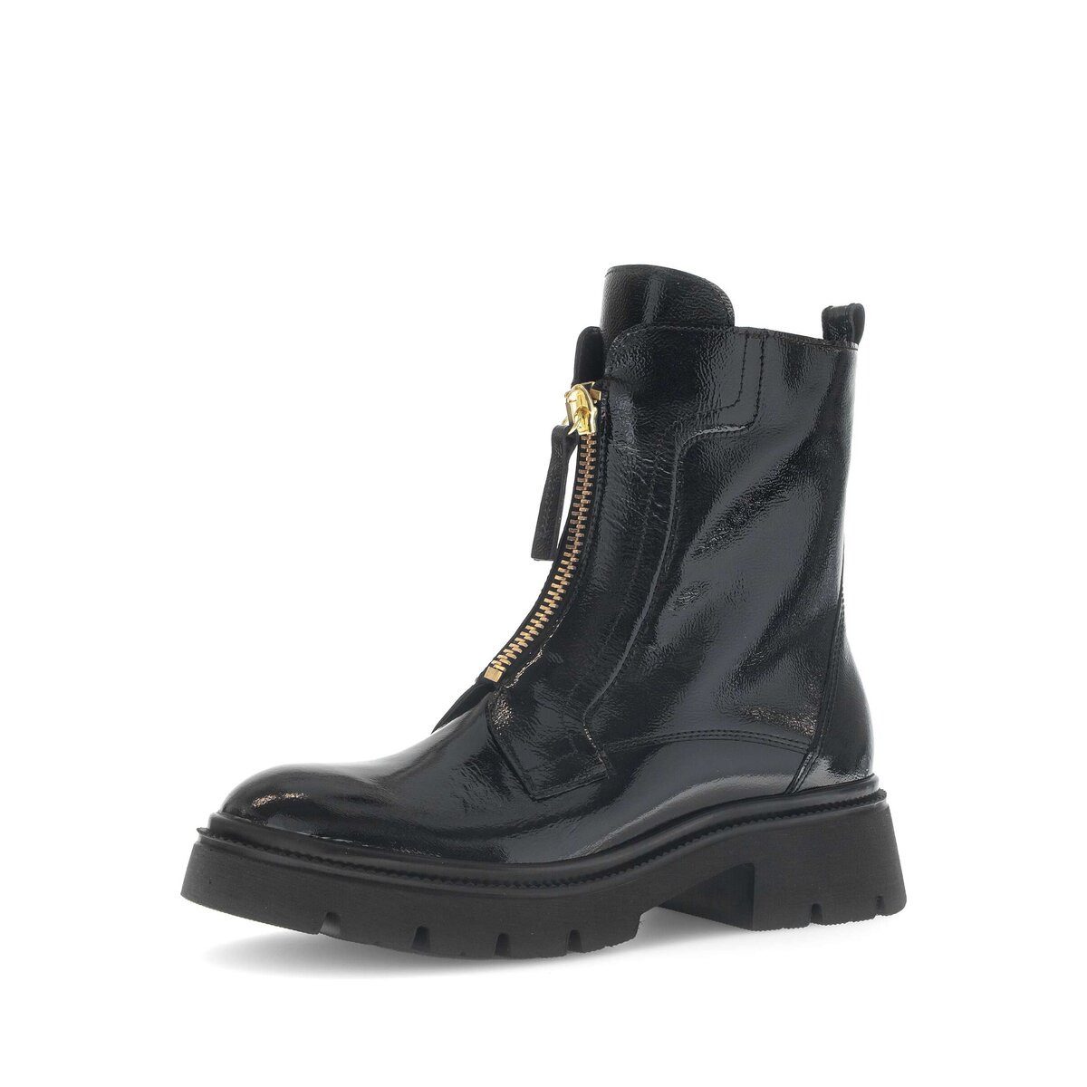 Gabor Biker Boots Lackleder Bikerboots (schwarz)