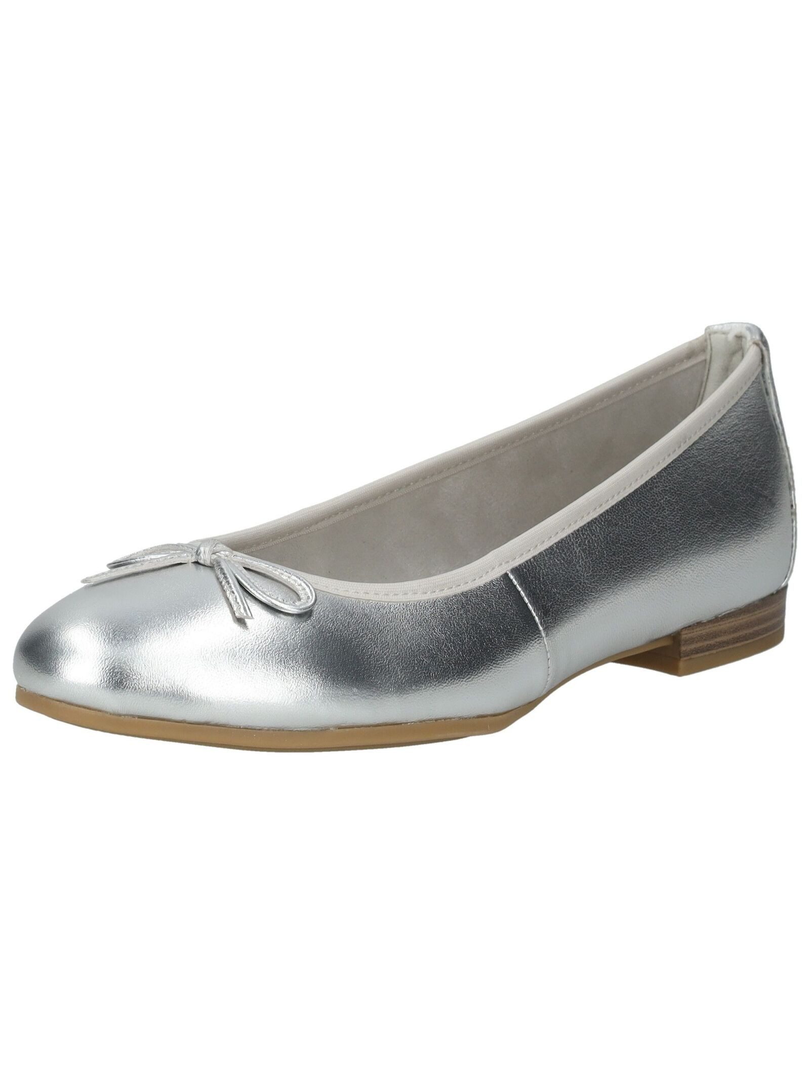 Tamaris Tamaris Ballerinas Leder Ballerina (silberfarben)