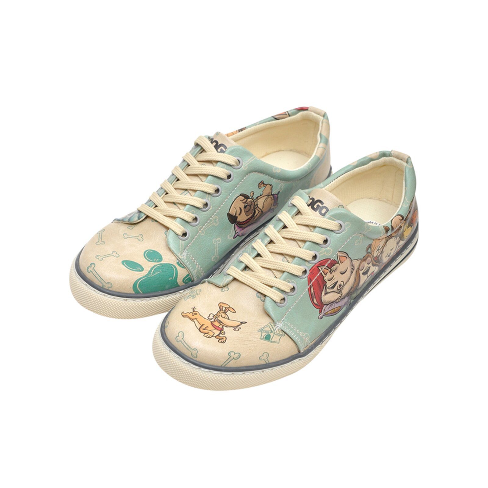 DOGO Classic Schnürsneaker The Wise Owl (blau)
