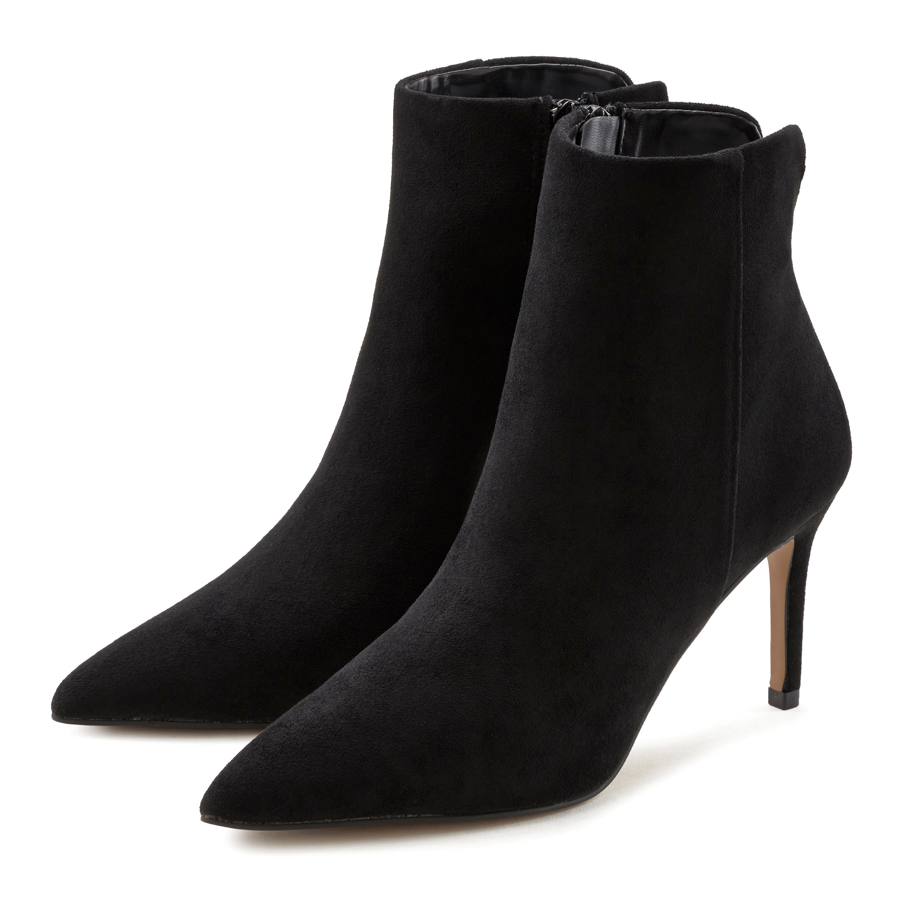 LASCANA High-Heel-Stiefelette in spitzer Form & (schwarz)