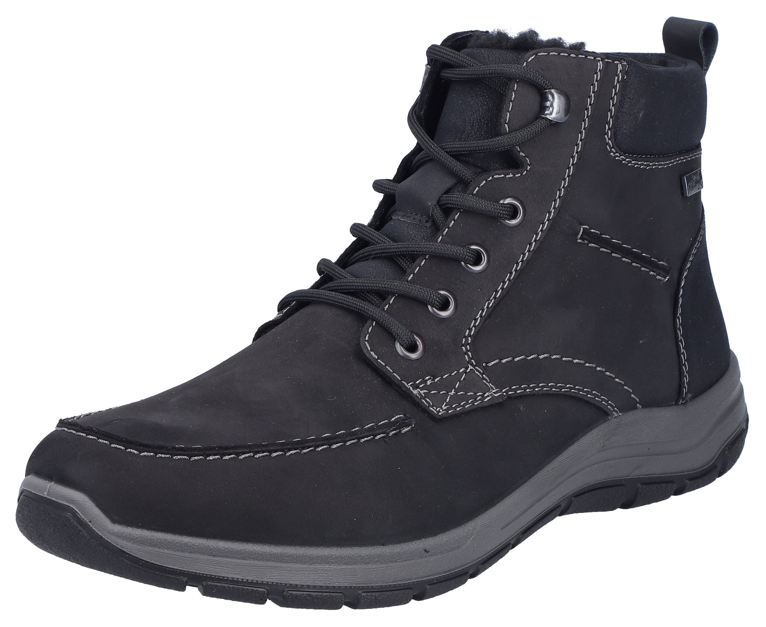 Rieker Winterboots Outdoorschuh, Schnürboots, Stiefelette mit (schwarz)