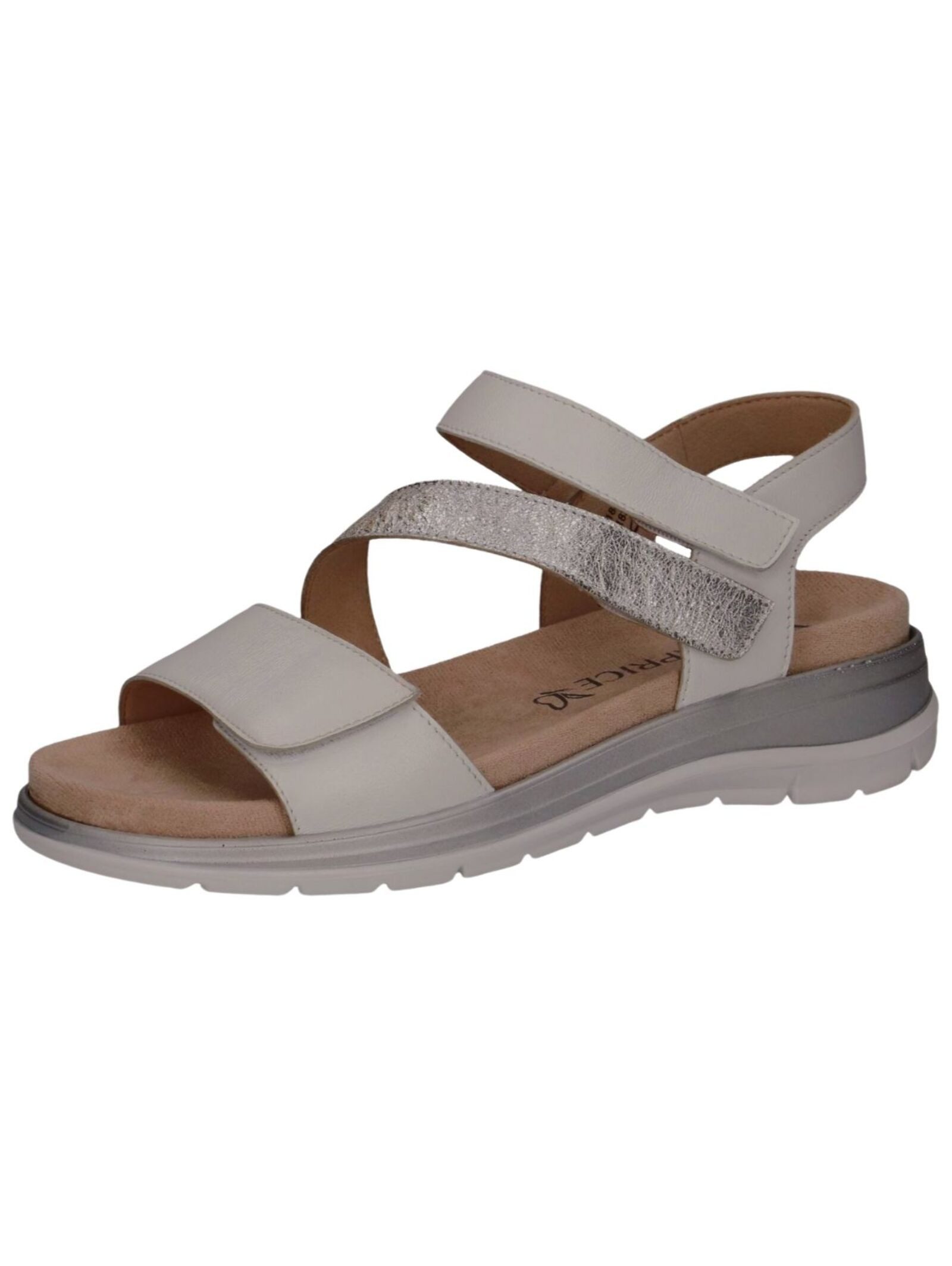 Caprice Caprice Sandalen Leder Riemchensandale (silberfarben)