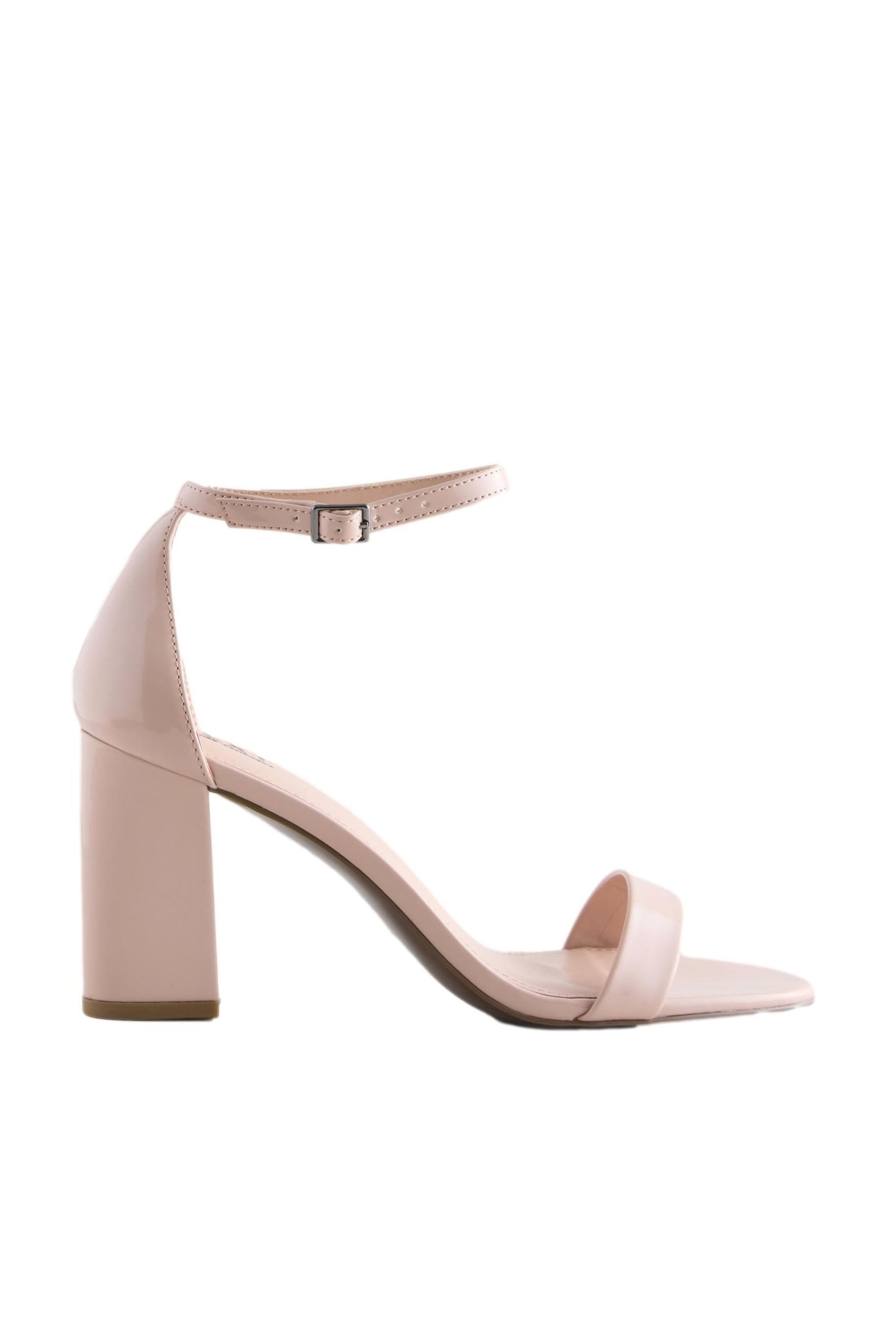 Next Sandalette mit Blockabsatz High-Heel-Sandalette (1-tlg) (beige)