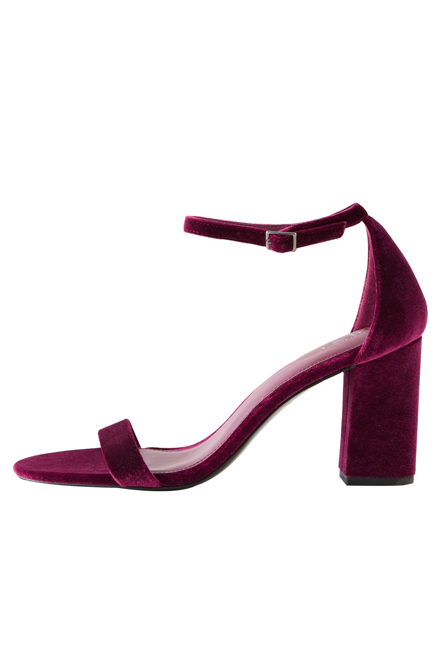 Next Sandalette mit Blockabsatz High-Heel-Sandalette (1-tlg) (rot)