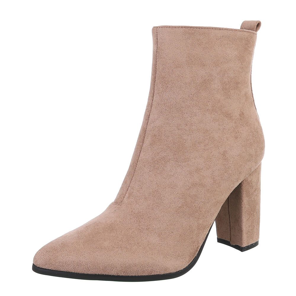 Ital-Design Elegante Stiefeletten mit Blockabsatz für (braun)