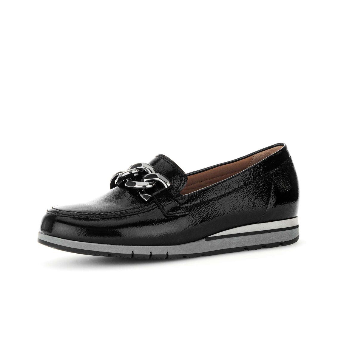 Gabor Slipper Lackleder Slipper (schwarz)